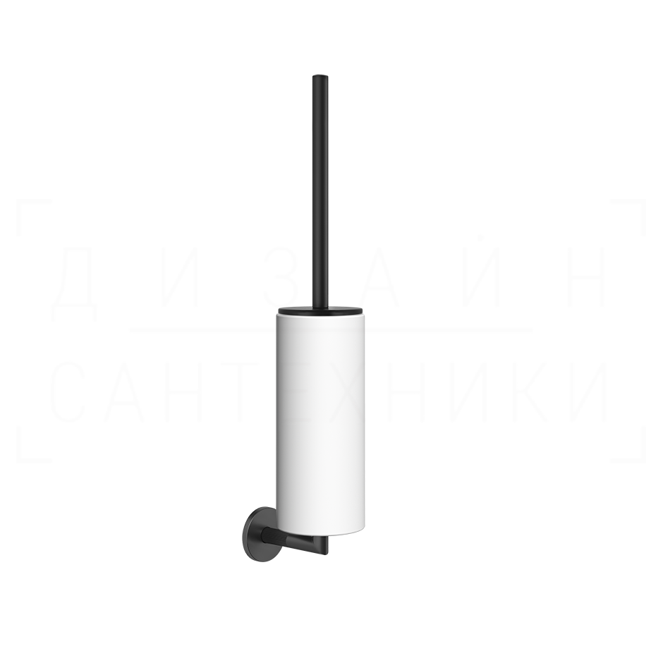 Gessi Ingranaggio Ершик для унитаза подвесной, с кермической колбой Neolite, цвет: white/matte black 63819#299