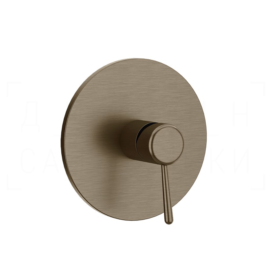 Gessi Goccia Смеситель для душа встраив., на 1 потреб., внеш. часть, цвет: coffee bronze brushed PVD 44676#761