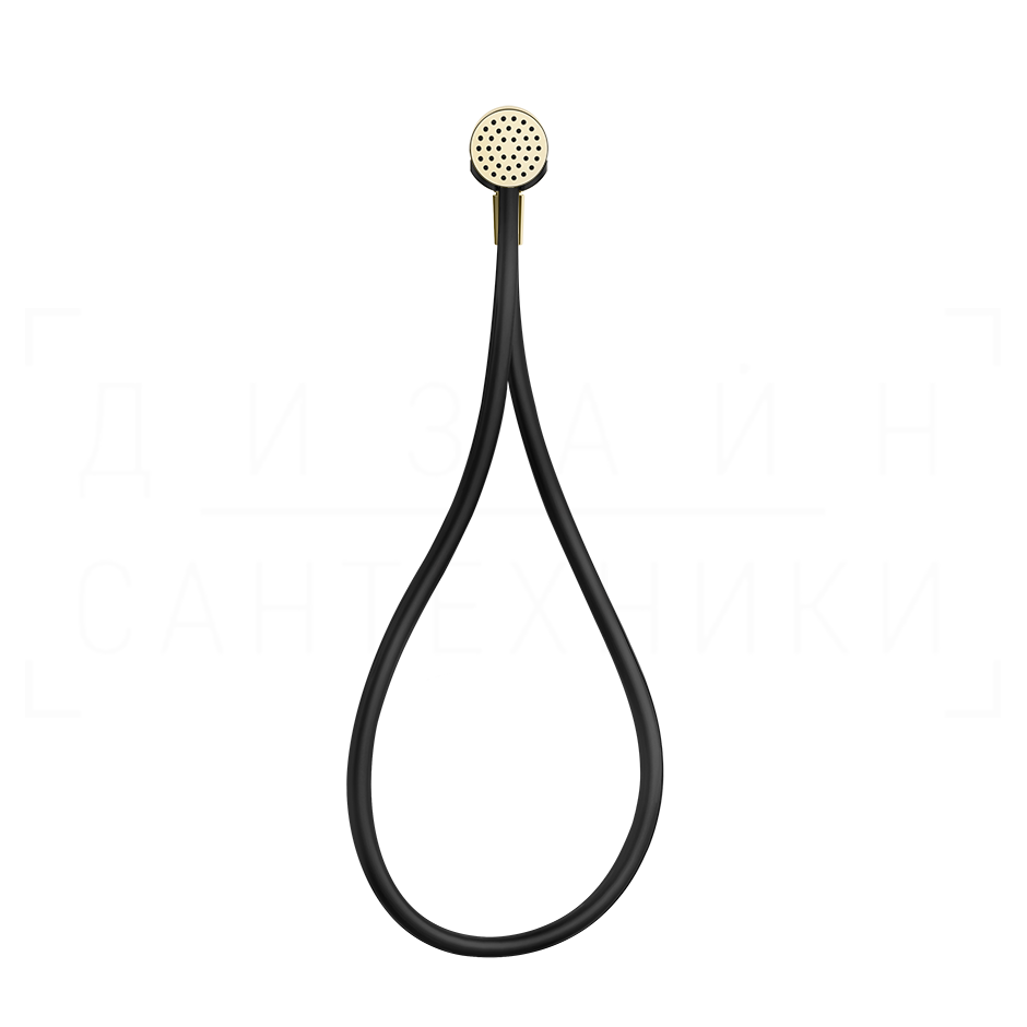 Gessi Hi-Fi Душевой гарнитур магнитный: ручной душ, держатель, шланг 150 см, цвет: brass PVD 63199#710