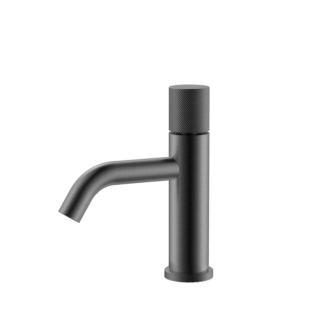 Boheme Stick Spirale Смеситель для раковины на 1 отв. без дк, длина излива 13,5 см, цвет: gun metall 121-GM.4