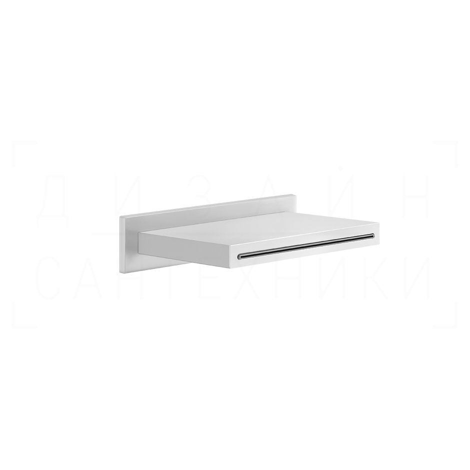 Gessi Cascata Излив настенный 15,2 см, каскадный, цвет: matte white 20293#279