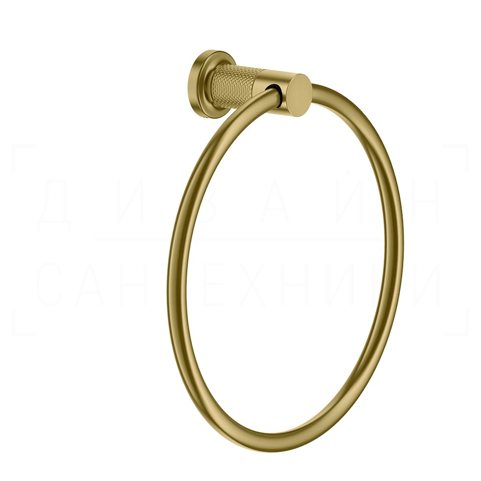 Gessi Inciso Полотенцедержатель кольцевой d22,2 см, подвесной, цвет: gold brushed 58509#716
