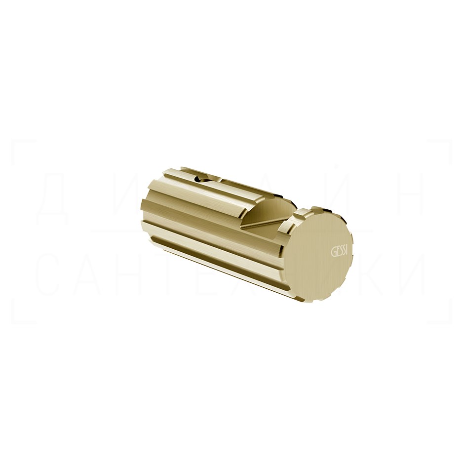 Gessi Incastri Крючок для полотенец одинарный, подвесной, цвет: brushed brass PVD 75521#727