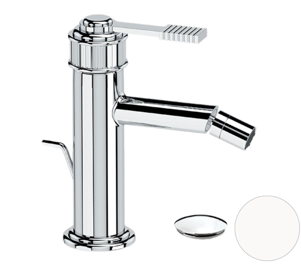 Remer Atelier Смеситель для биде, с донным клапаном, цвет: bianco opaco AL20BO