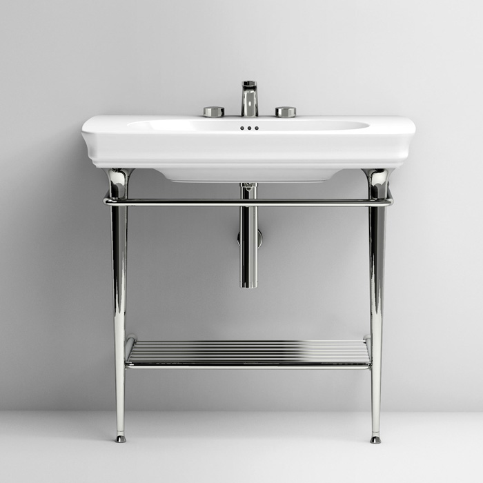 ArtCeram Civitas Консоль напольная металлическая для раковины 70x40x75h см, цвет: chrome CIA008 71