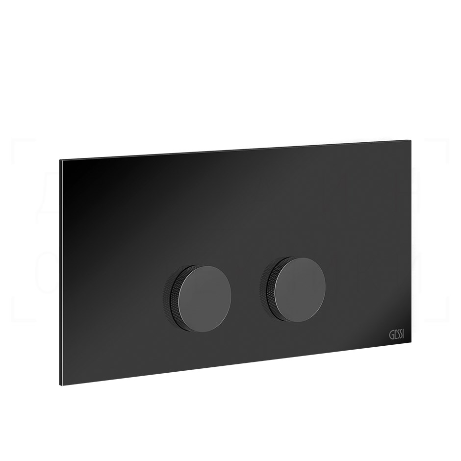 Gessi Anello Кнопка смыва для инсталляции Viega, 2 режима, латунь, цвет: black metal PVD 54633#706