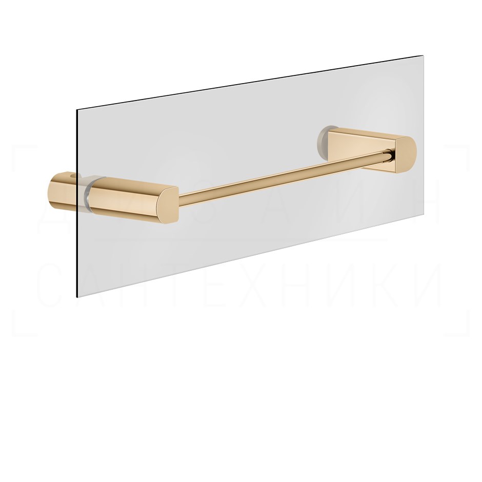 Gessi Rilievo Полотенцедержатель для крепления на стекло 32,8 см, подвесной, цвет: warm bronze PVD 59562#735