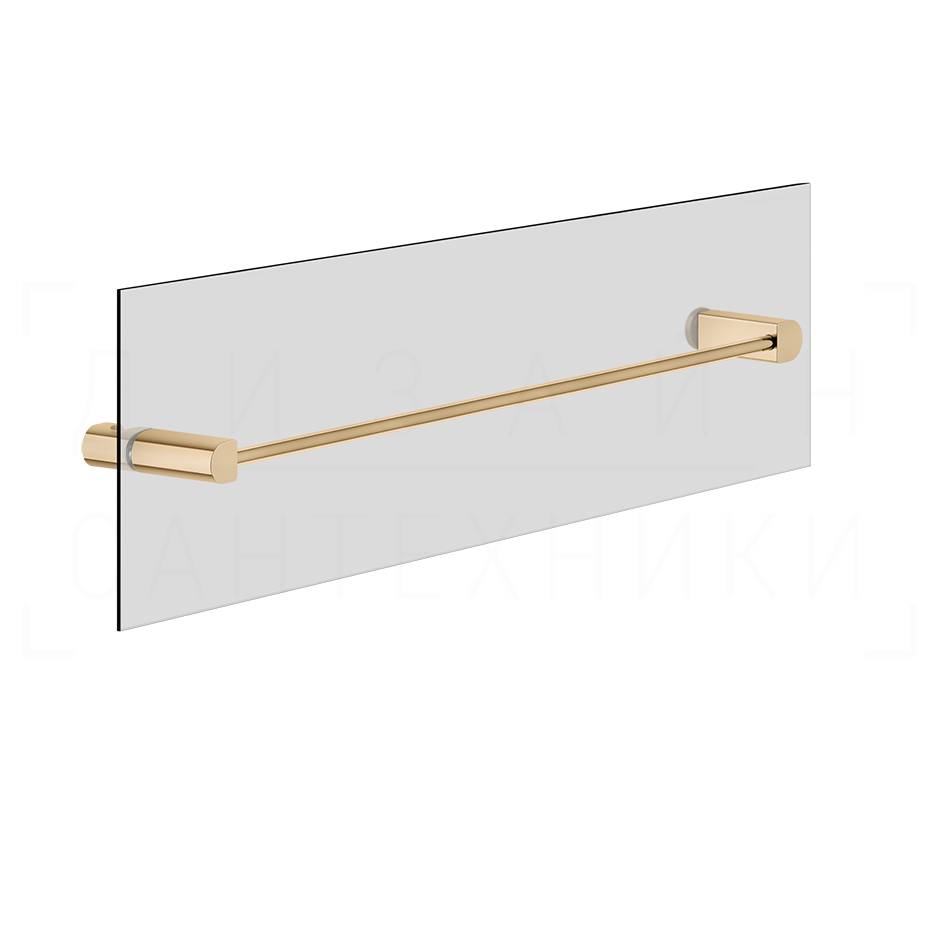 Gessi Rilievo Полотенцедержатель для крепления на стекло 47,8 см, цвет: warm bronze PVD 59564#735
