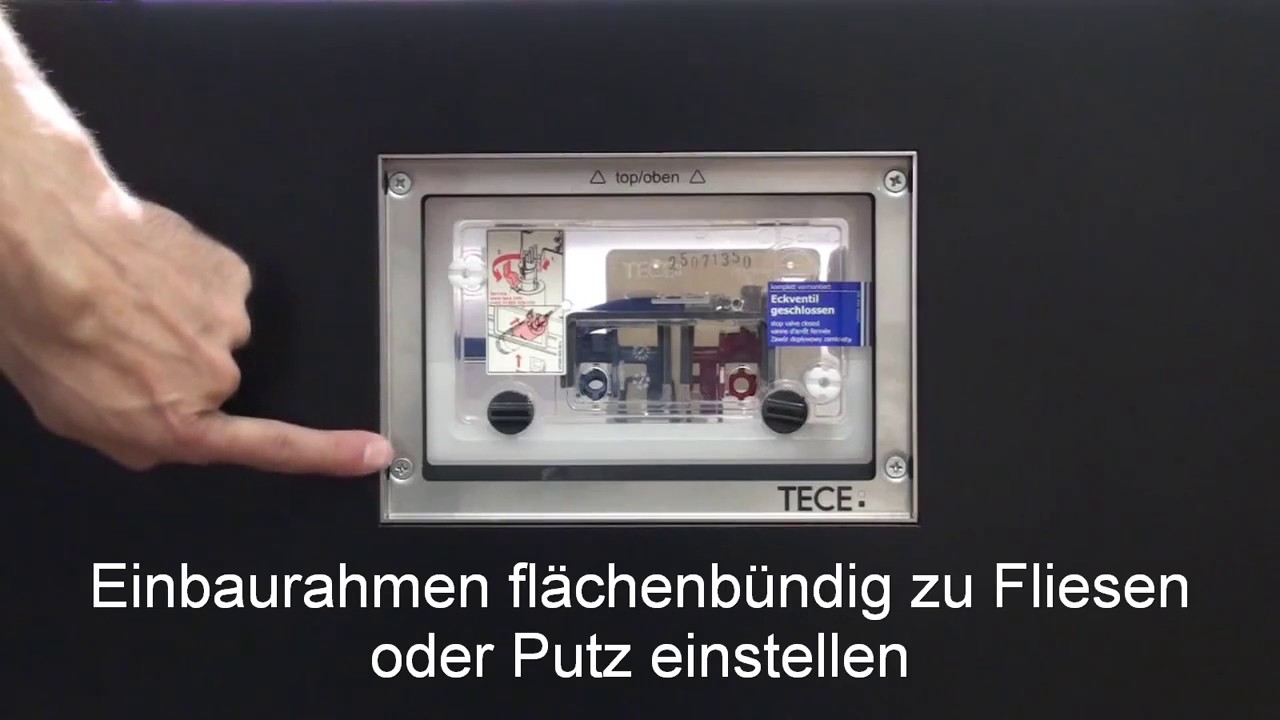 Tece Square Кнопка смыва для унитаза, стекло, цвет: черный/позолоченные 9240808