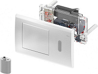 Кнопка смыва Tece Planus 6 V-Batterie  белая 9240361