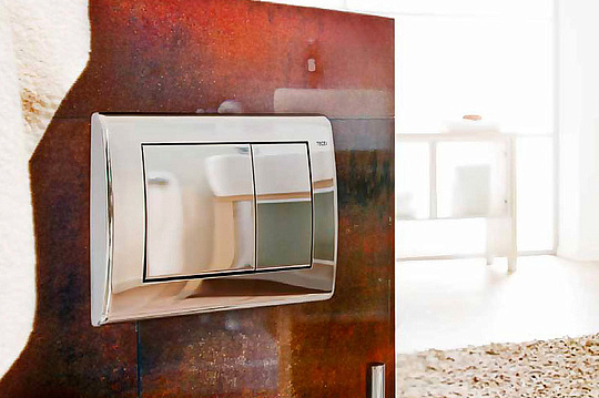 Tece Planus Кнопка смыва для унитаза, металл, цвет: хром глянцевый 9240321