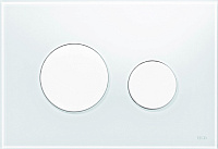 Tece Loop Кнопка смыва для унитаза, стекло, цвет: белый 9240650