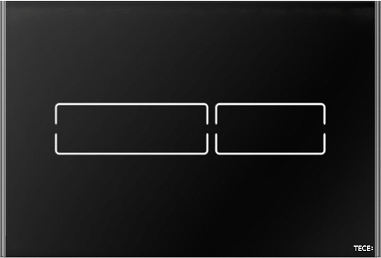 Tece Lux mini Кнопка смыва для унитаза, стекло, сенсорная, цвет: черный глянцевый 9240961