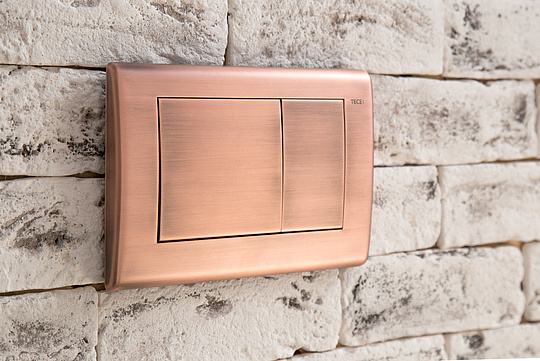 Tece Planus Кнопка смыва для унитаза, металл, цвет: состаренная медь 9240365