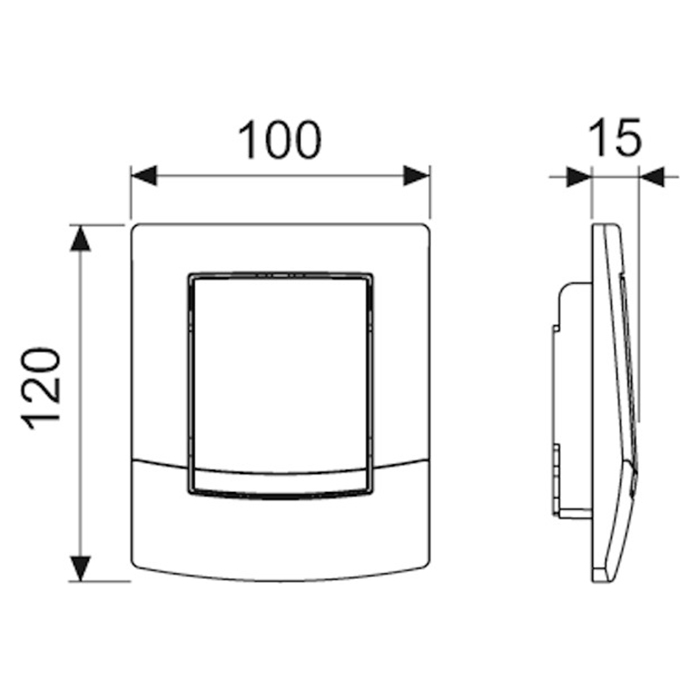 Tece Planus Urinal Панель, цвет белый матовая 9820082