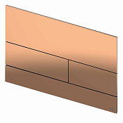 Tece Square II Панель смыва, металл, PVD полированное красное золото 9240841