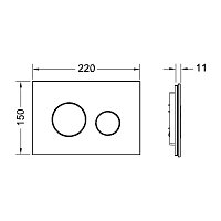 Tece Loop Панель стекло, цвет белый, кл. белая 9820169