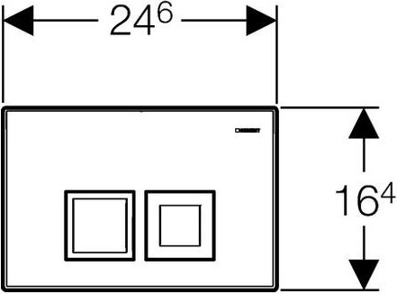 Geberit Delta 50 Кнопка смыва для интсалляции, пластик, цвет: белый Alpine 115.135.11.1