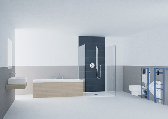 Grohe Arena Cosmopolitan Кнопка смыва для унитаза, 2 режима, пластик, цвет: матовый хром 38844P00
