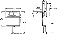 Roca Basic Tank Смывной бачок скрытого монтажа 890090200