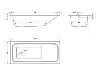 Bette One Ванна стальная встраиваемая 200x90 см, с шумоизоляцией, цвет: белый 3325-000