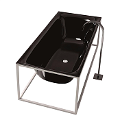 Bette Lux Shape Ванна отдельностоящая 180x80 см, без перелива, цвет: черный 3452-056 PLUS