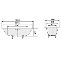 Kaldewei Silenio 674 Стальная ванна с покрытием Easy-Clean 267400013001