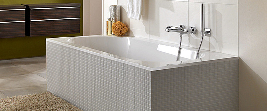 Villeroy & Boch Oberon Ванна из Quaril 160х75 см, цвет Аlpin UBQ160OBE2V-01