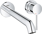 Grohe Essence New Внешняя часть встраиваемого смесителя для раков, излив 23 см, цвет: хром 19967001