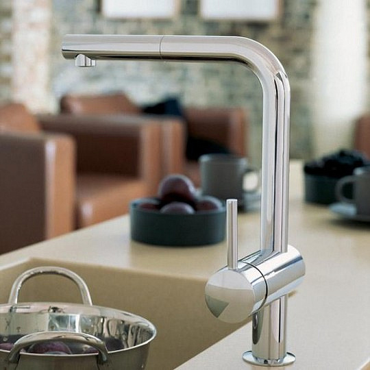 Grohe Minta Смеситель для кухни, с выдвижным изливом, цвет: хром 32168000