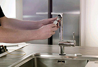 Grohe Minta Смеситель для кухни, с выдвижным изливом, цвет: хром 32168000