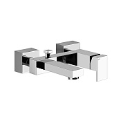 Gessi Rettangolo Смеситель для ванны на 2 потребителя, излив 19,4 см, цвет: chrome 20013#031