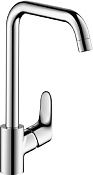 Hansgrohe Focus M45 Смеситель для кухонной мойки 260 с поворотным изливом на 3 положения, цвет: хром 31820000