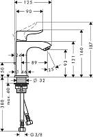 Hansgrohe Metris Смеситель для раковины однорычажный, с донным клапаном, цвет: хром 31088000