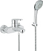 Grohe Europlus II Смеситель для ванны, накладной, с ручным душем, цвет: хром 33547002