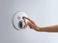 Hansgrohe ShowerSelect S Термостат для душа встраиваемый на 2 потребителя, внешняя часть, цвет: хром 15748000