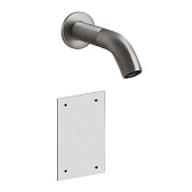 Gessi 316 Cesello Смеситель для раковины настенный, излив 14,6 cм, цвет Steel Brushed 54414#239