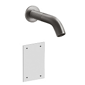 Gessi 316 Cesello Смеситель для раковины настенный, излив 20 cм, цвет Steel Brushed 54415#239