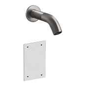 Gessi 316 Intreccio Смеситель для раковины настенный, излив 14,6 cм, цвет Steel Brushed 54114#239