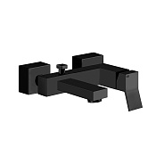 Gessi Rettangolo K Смеситель для ванны на 2 потребителя, излив 19,4 см, цвет: matte black 53013#299