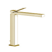 Gessi Rettangolo K Смеситель для раковины высокий на 1 отверстие, цвет Brushed Brass PVD 53003#727