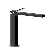 Gessi Rettangolo K Смеситель для раковины на 1 отверстие, излив 21,3 cм, цвет черный 53003#299