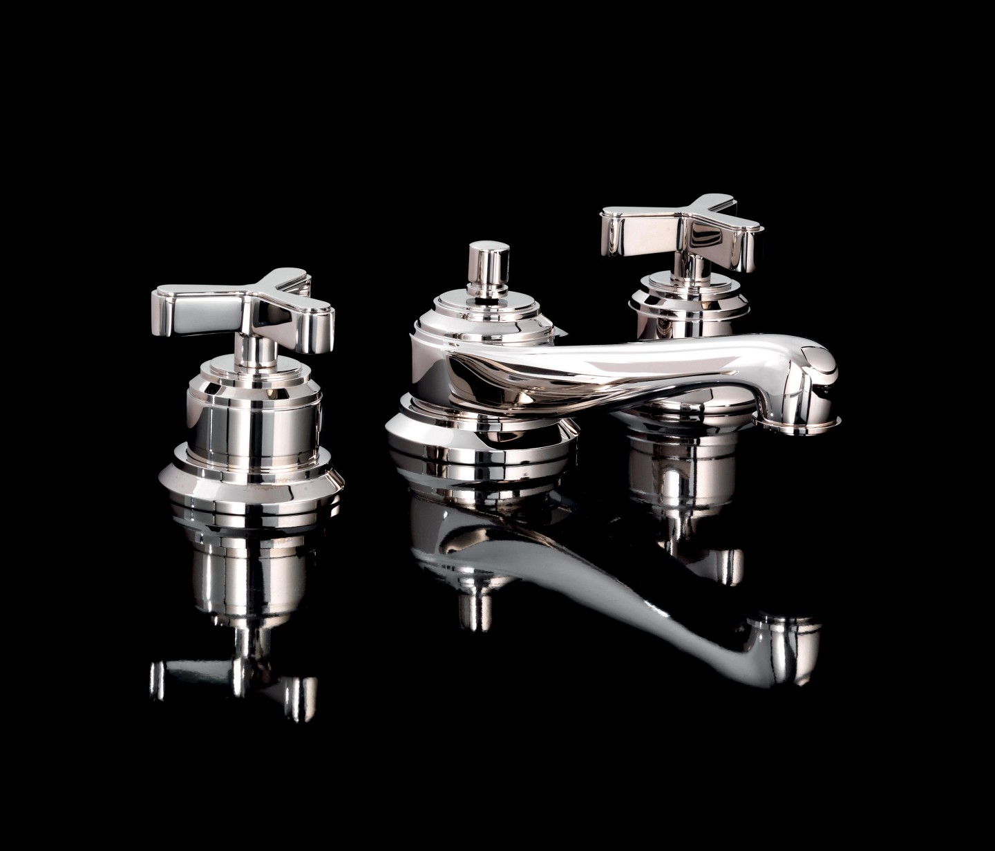 Devon&Devon Tribeca Смеситель для раковины на 3 отв., цвет: никель блестящий TRB500NK