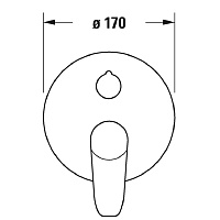 Duravit B.1 Смеситель для душа скрытого монтажа, цвет хром B14210012010