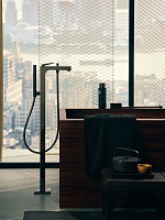 Axor Citterio Смеситель для ванны, напольный, однорычажный, с ручным душем "палочка",цвет: хром 39440000