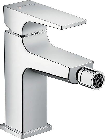 Hansgrohe Metropol Смеситель для биде однорычажный с донным клапаном Push-Open, с 1 отв., цвет: хром 32520000