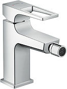 Hansgrohe Metropol Смеситель для биде однорычажный с рукояткой-петлей, с донным клапаном, цвет: хром 74520000