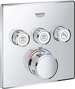 Grohe Grohtherm SmartControl Термостат для встраиваемого монтажа на 3 выхода, цвет: хром 29126000