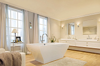 Grohe Grandera Смеситель для ванны напольный, с ручным душем и шлангом, цвет: хром 23318000