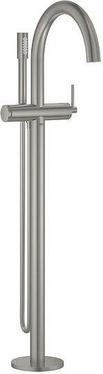 Grohe Atrio New Смеситель для ванны напольный, с ручным душем и шлангом, цвет: теплый закат, матовый 32653DC3